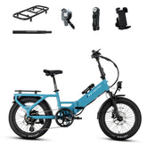 XP4 750 Step-Thru Raindrop Blue + FREE LevelUp Rack, Phone Mount, Suspension Seat Post, Elite Headlight, Bike Lock ($365 Value)