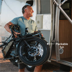 XP4 750 Step-Thru Tempest Grey + FREE LevelUp Rack, Suspension Seat Post, Elite Headlight, Bike Lock, Phone Mount ($365 Value)